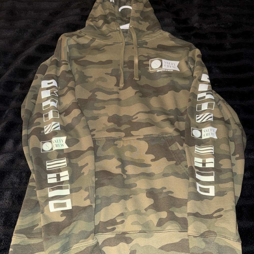 Salty Crew Olive Camo Pullover